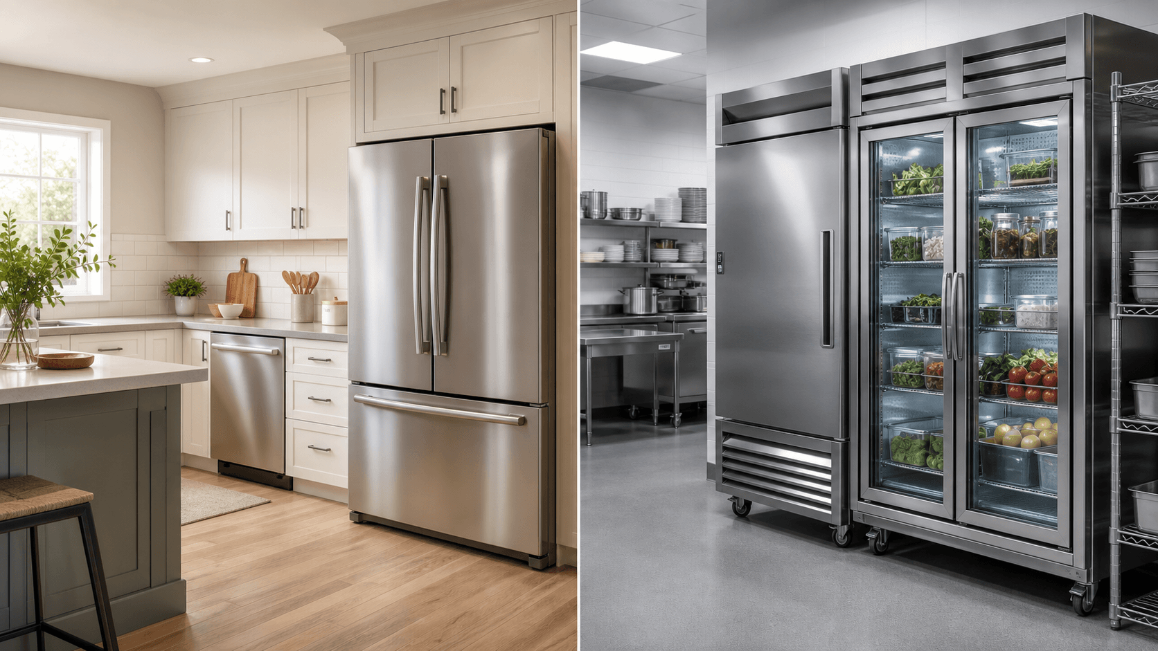 Residential refrigerator and commercial refrigerator repair service